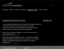 Tablet Screenshot of dansk-procesventilation.dk